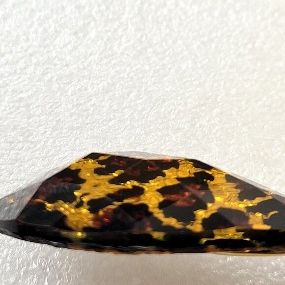 Leopard Pattern Glitter Oval Fish Hook Earrings - Picture 6 of 12